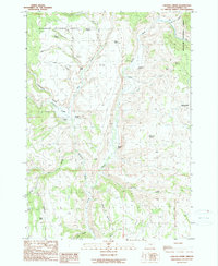 Download a high-resolution, GPS-compatible USGS topo map for Landing Creek, OR (1990 edition)