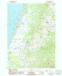 Download a high-resolution, GPS-compatible USGS topo map for Langlois, OR (1986 edition)