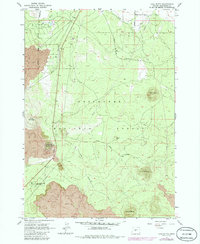 Download a high-resolution, GPS-compatible USGS topo map for Lava Butte, OR (1986 edition)
