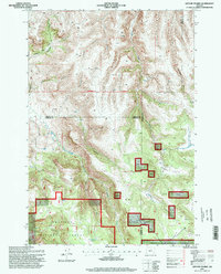 Download a high-resolution, GPS-compatible USGS topo map for Lefevre Prairie, OR (1998 edition)