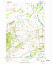 Download a high-resolution, GPS-compatible USGS topo map for Lewisburg, OR (1972 edition)