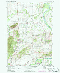 Download a high-resolution, GPS-compatible USGS topo map for Lewisburg, OR (1987 edition)