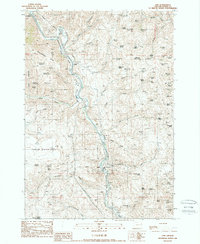 preview thumbnail of historical topo map of Baker County, OR in 1988