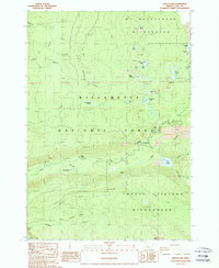 preview thumbnail of historical topo map of Lane County, OR in 1988