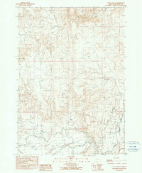 preview thumbnail of historical topo map of Malheur County, OR in 1990