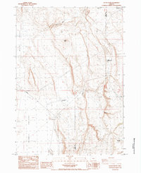 Download a high-resolution, GPS-compatible USGS topo map for Locust Butte, OR (1984 edition)