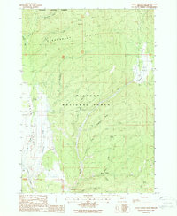 Download a high-resolution, GPS-compatible USGS topo map for Logan Valley East, OR (1988 edition)