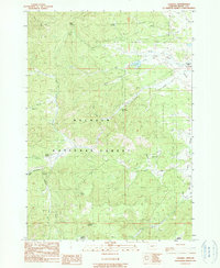 Download a high-resolution, GPS-compatible USGS topo map for Logdell, OR (1990 edition)