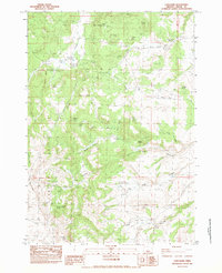 Download a high-resolution, GPS-compatible USGS topo map for Long Barn, OR (1983 edition)
