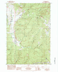 Download a high-resolution, GPS-compatible USGS topo map for Lorane, OR (1984 edition)