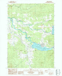 Download a high-resolution, GPS-compatible USGS topo map for Lowell, OR (1986 edition)