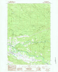 Download a high-resolution, GPS-compatible USGS topo map for Lyons, OR (1985 edition)