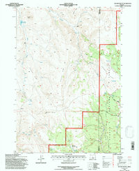 Download a high-resolution, GPS-compatible USGS topo map for Mackey Butte, OR (1997 edition)