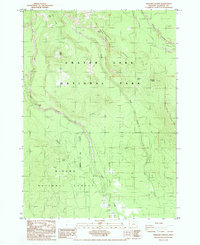 Download a high-resolution, GPS-compatible USGS topo map for Maklaks Crater, OR (1985 edition)