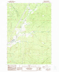 Download a high-resolution, GPS-compatible USGS topo map for Marcola, OR (1988 edition)