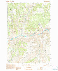 Download a high-resolution, GPS-compatible USGS topo map for Masiker Mountain, OR (1990 edition)