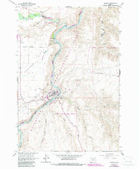 Download a high-resolution, GPS-compatible USGS topo map for Maupin, OR (1987 edition)