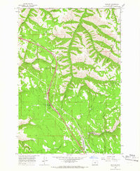 Download a high-resolution, GPS-compatible USGS topo map for Meacham, OR (1966 edition)
