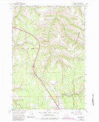 Download a high-resolution, GPS-compatible USGS topo map for Meacham, OR (1984 edition)