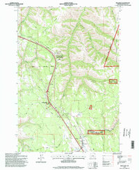 Download a high-resolution, GPS-compatible USGS topo map for Meacham, OR (1998 edition)