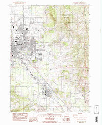 Download a high-resolution, GPS-compatible USGS topo map for Medford East, OR (1983 edition)