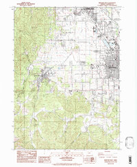 Download a high-resolution, GPS-compatible USGS topo map for Medford West, OR (1983 edition)