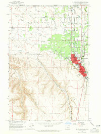 Download a high-resolution, GPS-compatible USGS topo map for Milton-Freewater, OR (1965 edition)