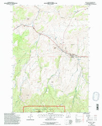 preview thumbnail of historical topo map of Mitchell, OR in 1992