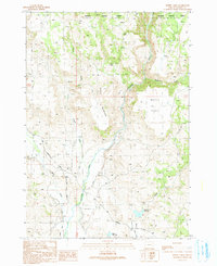 Download a high-resolution, GPS-compatible USGS topo map for Moffit Table, OR (1991 edition)