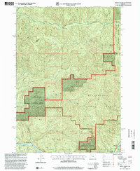 Download a high-resolution, GPS-compatible USGS topo map for Mount Hagan, OR (2001 edition)