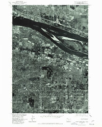 preview thumbnail of historical topo map of Multnomah County, OR in 1975