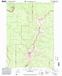 Download a high-resolution, GPS-compatible USGS topo map for Mount Thielsen, OR (2000 edition)