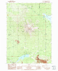 Download a high-resolution, GPS-compatible USGS topo map for Mt Mc Loughlin, OR (1988 edition)