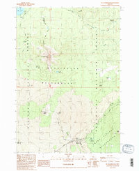 Download a high-resolution, GPS-compatible USGS topo map for Mt Washington, OR (1988 edition)