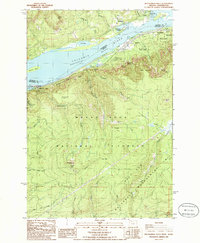 preview thumbnail of historical topo map of Multnomah County, OR in 1986