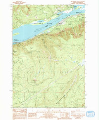 Download a high-resolution, GPS-compatible USGS topo map for Multnomah Falls, OR (1994 edition)