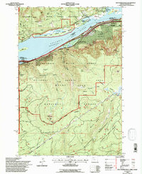 Download a high-resolution, GPS-compatible USGS topo map for Multnomah Falls, OR (1997 edition)
