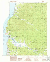 Download a high-resolution, GPS-compatible USGS topo map for Neskowin, OR (1985 edition)