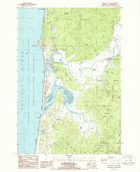 Download a high-resolution, GPS-compatible USGS topo map for Nestucca Bay, OR (1986 edition)