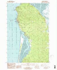 Download a high-resolution, GPS-compatible USGS topo map for Netarts, OR (1986 edition)