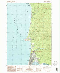 Download a high-resolution, GPS-compatible USGS topo map for Newport North, OR (1985 edition)