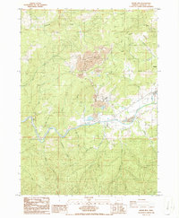 Download a high-resolution, GPS-compatible USGS topo map for Nickel Mtn, OR (1986 edition)