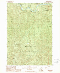 Download a high-resolution, GPS-compatible USGS topo map for Nimrod, OR (1989 edition)