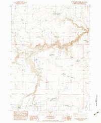 Download a high-resolution, GPS-compatible USGS topo map for No Crossing Crossing, OR (1983 edition)