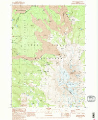 Download a high-resolution, GPS-compatible USGS topo map for North Sister, OR (1988 edition)