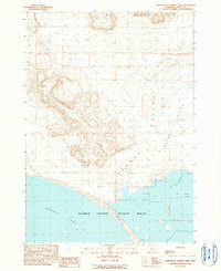 Download a high-resolution, GPS-compatible USGS topo map for Northeast Harney Lake, OR (1990 edition)
