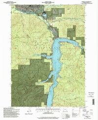 Download a high-resolution, GPS-compatible USGS topo map for Oakridge, OR (1998 edition)