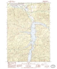 Download a high-resolution, GPS-compatible USGS topo map for Oakridge, OR (1986 edition)