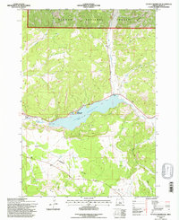 Download a high-resolution, GPS-compatible USGS topo map for Ochoco Reservoir, OR (1997 edition)