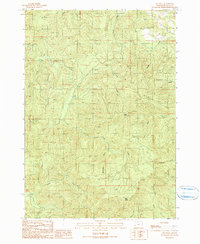 Download a high-resolution, GPS-compatible USGS topo map for Old Blue, OR (1990 edition)